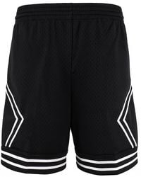 Mitchell & Ness - Markenschriftzug Diamond Herren Schwarze Shorts - Lyst