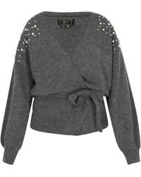 faina - Vest Donkergrijs Gem - Lyst