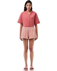 Lacoste - Elastische Taille Los Fit Sweat Shorts - Lyst