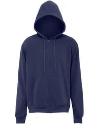 Mo - Jas Met Capuchon Marine - Lyst