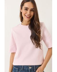 Bianco Lucci - Padded Crew Neck T-Shirt - Lyst