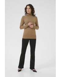 Kaffe - Coltrui Astrid Slim Fit Brown - Lyst