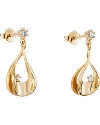 Orphelia - 'Etoile' 925 Sterling Drop Earrings - Lyst