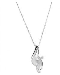 Zeeme - Anhänger Mit Kette 925/- Sterling Rhodiniert Zirkonia - Lyst