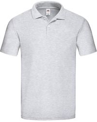 Fruit Of The Loom - Original Polo Shirt (Heather) Cotton - Lyst