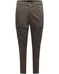 Replay - Katoenen Denim Slim Cargo Broek - Lyst