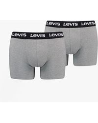 Levi's - Levi's Repeat Logo 3-Pack Trunks Middle Melange Cotton - Lyst