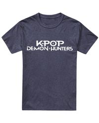 K-Pop Demon Hunters - Adult Logo Heather T-Shirt - Lyst