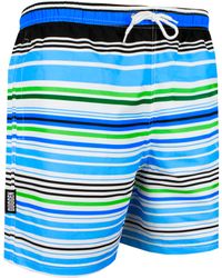 GUGGEN Mountain - Herren Badehose Mit Muster Streifen - Lyst