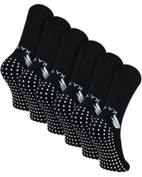 Talyx - 6 Pack Bamboo Crew Grip Socks - Lyst