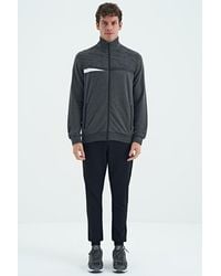 TOMMY LIFE - Printed Zip-Collar Sweatshirt And Pants Set - Lyst