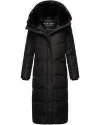 Navahoo - Damen Winter Steppmantel Hingucker – Extra Lang & Warm - Lyst