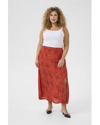 Kaffe - Rok A-shape Grenadine Graphic Animal - Lyst