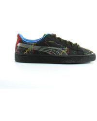 PUMA - Basket X Dee & Ricky Leather Lace Up Trainers 361498 01 - Lyst