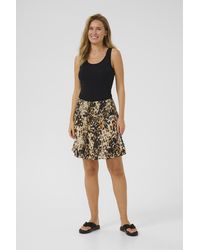 Kaffe - Rok Regular Fit Leopard Print - Lyst
