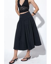 Busem - Hochwaisted A-Linien Midi-Rock - Lyst