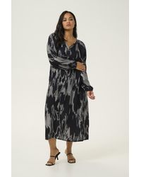 Kaffe - Kleid Loose Fit/ Graphic Print - Lyst