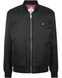 Philipp Plein - Nylon Bomber Jacquard Monogram - Lyst