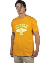 Superb - University Sprbca-2201 Short Sleeve Round Neck T-Shirt - Lyst