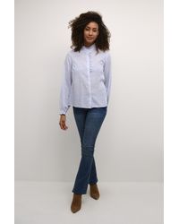 Cream - Overhemd Met Lang Mouwen Regular Fit - Lyst