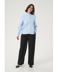 Kaffe - Overhemd Met Lang Mouwen Regular Fit Soft Chambray Light - Lyst