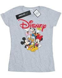 Disney - Ladies Mickey Mouse Crew Cotton T-Shirt (Sports) - Lyst