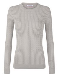 Felix Hardy - Pullover Zopfmuster Pullover Mit Rundhals - Lyst