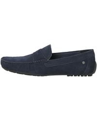 Jack & Jones - Instappers Jensen Suede Loafer Blauw - Lyst