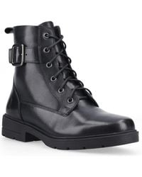 Hush Puppies - Teagan Biker Leather Boots - Lyst