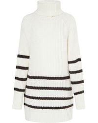 Usha - Strickpullover Damen Weiss - Lyst