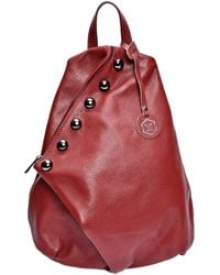 Luisa Vannini - Rote Und Violette Lederhandtasche - Lyst