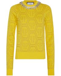 Philipp Plein - Rundhalspullover Monogram - Lyst