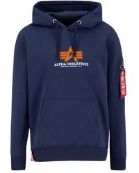 Alpha Industries - Basic Big Logo Rubber Hoodie - Lyst