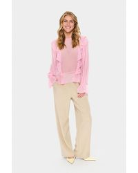 Saint Tropez - Langarm-Bluse Labellesz Gerade Passform - Lyst