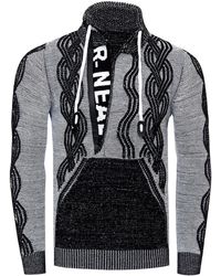 Rusty Neal - Trui Met 1/2 Rits In Contrasterend Design - Lyst