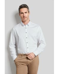 Bugatti - Herren Shirt Met Lange Mouwen En Button-down Kraag - Lyst