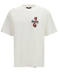 Represent - Witte Katoenen T-Shirt - Lyst