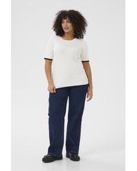 Kaffe - Pullover Regular Fit Offwhite - Lyst