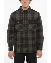Neil Barrett - Geruit Gewatteerd Overshirt Met Dubbele Borstzak - Lyst