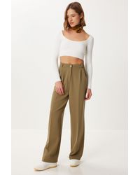 Happiness İstanbul - High Waist Pleated Palazzo Pants - Lyst
