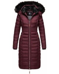 Navahoo - Lange Winterjas Umay – Gewatteerde Jas Met Afneembare Capuchon & Bontkraag - Lyst