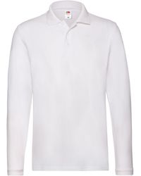 Fruit Of The Loom - Poloshirt Für Herren Langärmlig - Lyst
