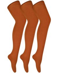 Sock Snob - 3 Pair Multipack Coloured Opaque 80 Denier Tights - Lyst