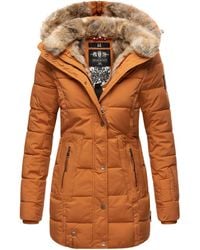 Marikoo - Winterjas Met Capuchon & Imitatiebont Voering - Lyst
