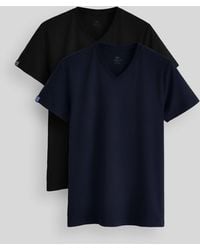 TOMMY LIFE - Cotton Elastane V-Neck T-Shirt - Lyst