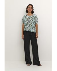 Kaffe - Sleeveless Blouse Loose Fit/ Abstract Flower - Lyst