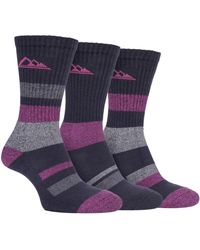 Storm Bloc - 3 Pairs Ladies Anti Blister Cotton Hiking Socks With Padded Sole - Lyst