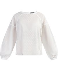 Dreimaster - Blouse Dames Wolwit - Lyst