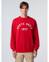 North Sails - Hoodie Hoodie Met Geborduurde Letters - Lyst