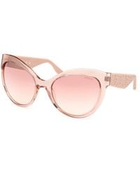 Guess - Beige Resin Sunglasses - Lyst